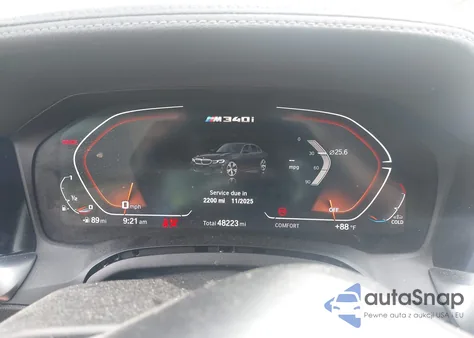 2021 BMW M340Xi M340I xDrive z USA, uszkodzony, nr VIN 3MW5U9J09M8B92346